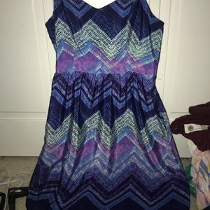 American Eagle Patterned Dress with Pockets